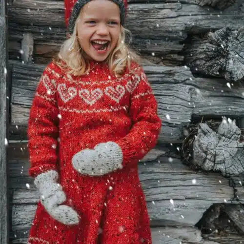 Snurrekjole med hjerte